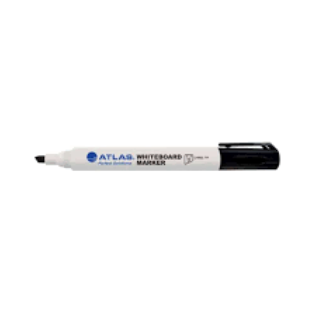 Atlas Whiteboard Marker Chisel Black  AS-MW200-BK
